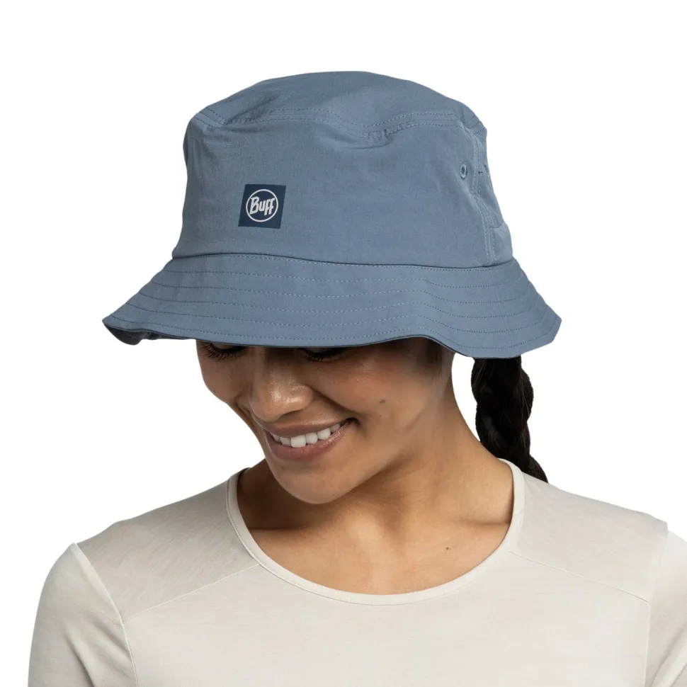 Buff Adventure Bucket Hat Solid Stone Blue