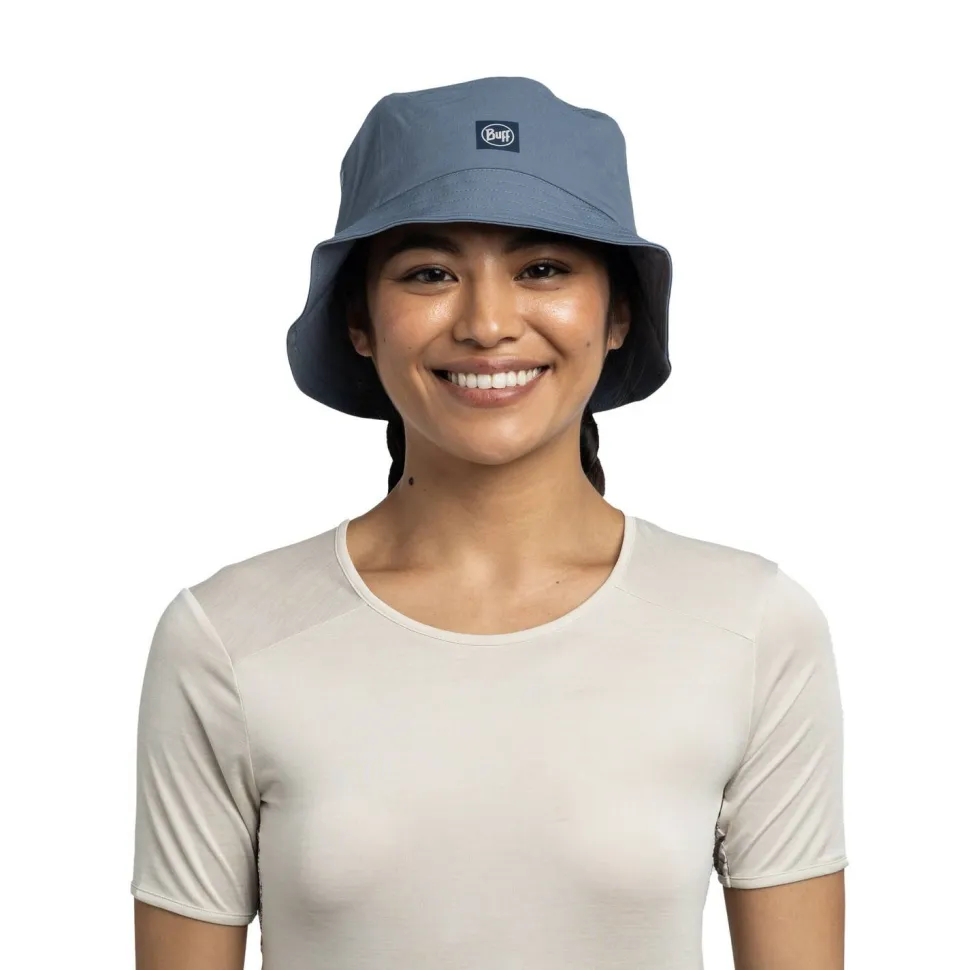 Buff Adventure Bucket Hat Solid Stone Blue
