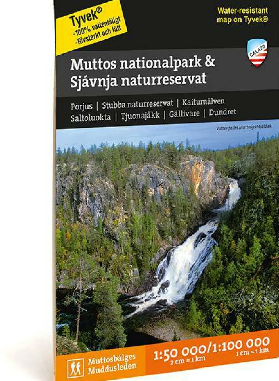 Calazo Muttos Nationalpark & Sjávnja Naturreservat Fjällkarta Tyvek