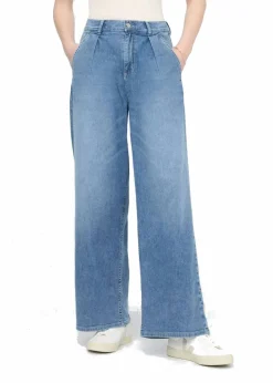 Duer Women's Performance Denim Lite Pleated Pant