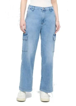 Duer Women's Performance Denim Lite Hi-rise Cargo