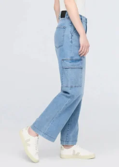 Duer Women's Performance Denim Lite Hi-rise Cargo