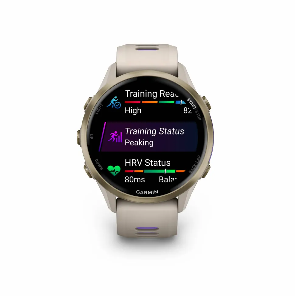 Garmin Forerunner 970 Vaalea kulta titaani