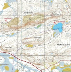 Karttakeskus Savukoski Pelkosenniemi Oratunturi