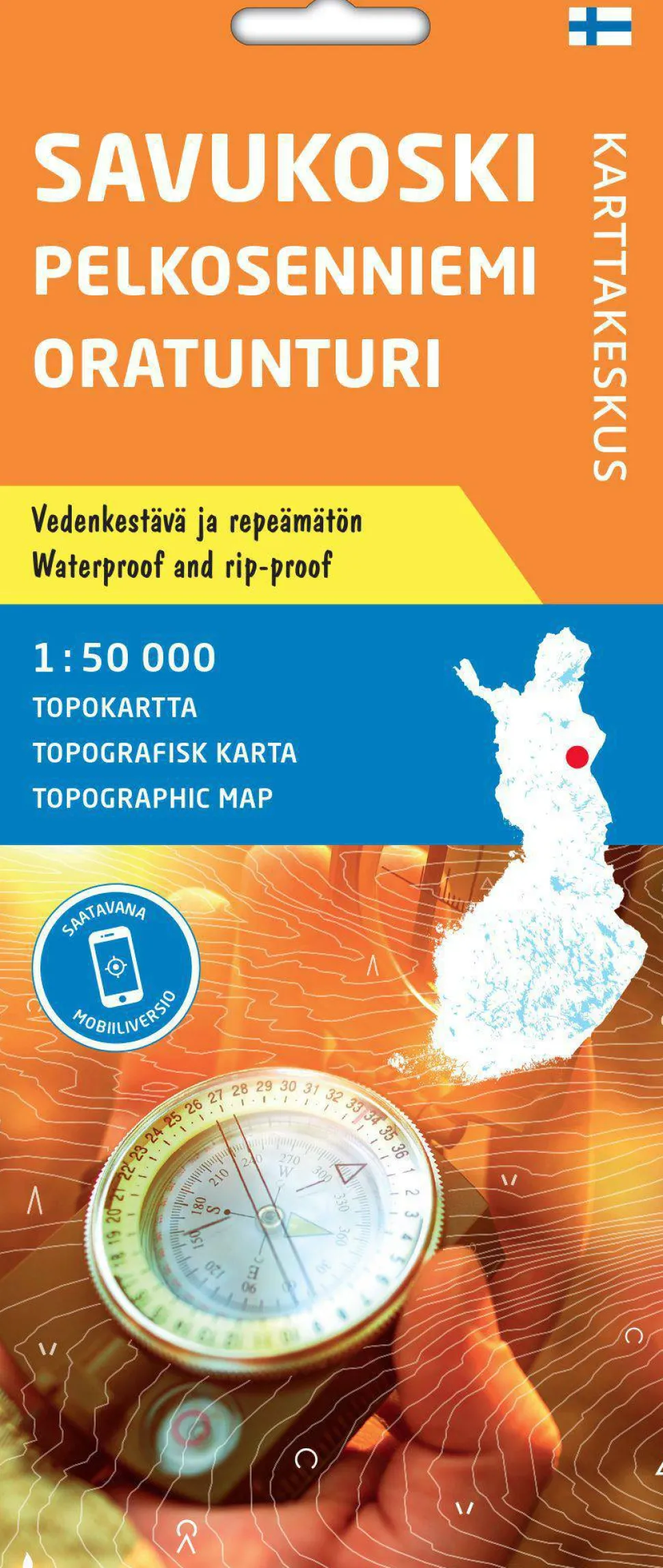 Karttakeskus Savukoski Pelkosenniemi Oratunturi