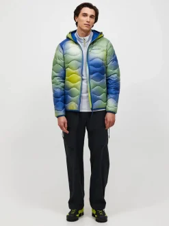 Peak Performance Men's AOP Helium Down Hood - Miesten kevytuntuvatakki