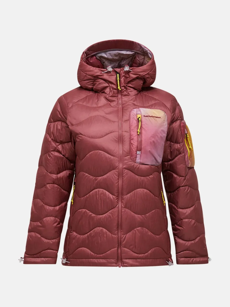 Peak Performance Women's Helium AOP Utility Down Hood - Naisten kevytuntuvatakki