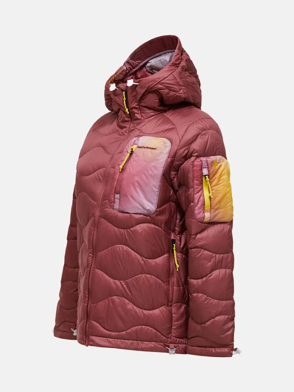 Peak Performance Women's Helium AOP Utility Down Hood - Naisten kevytuntuvatakki