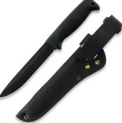 Peltonen Knives Sissipuukko M95 Mustalla Nahkatupella