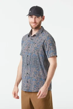 Picture Organic Clothing Men's Klivox Printed Short Sleeve Shirt