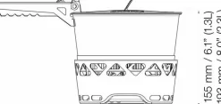 Primus Primetech Stove Set II 1x1.3 w. Pan