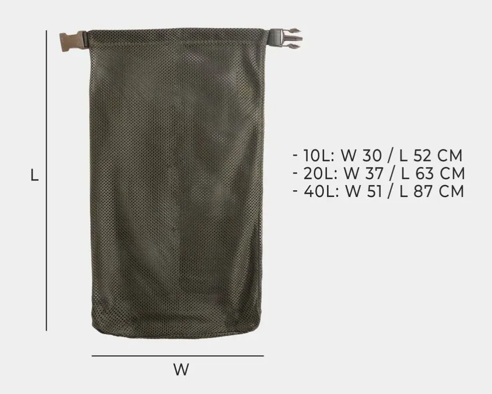 Savotta Rolltop Stuffsack, mesh, 40L