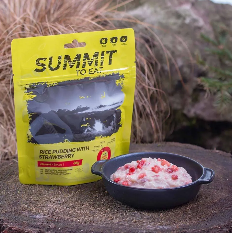 Summit To Eat Rice Pudding With Strawberry
